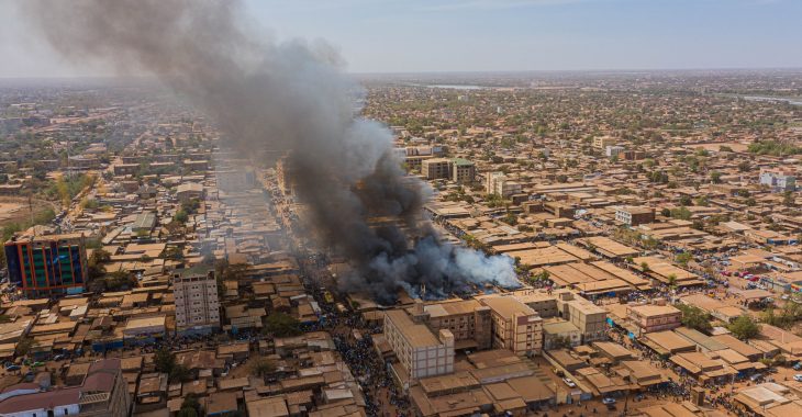 Ouagadougou: Le marché de Sakar-Yaaré ravagé par des flammes